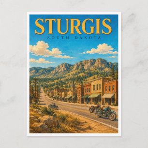 Sturgis South Dakota Motorfiets Rally GeoSaga Briefkaart