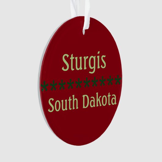 Sturgis, South Dakota Ornament (voorkant)