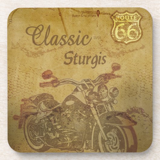 Sturgis, South Dakota Rally Achtbanen Bier Onderzetter (Voorkant)