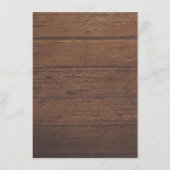 Sturing Lights Rusti Hout Bruiloft Details Informatiekaartje (Achterkant)