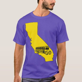 sturing van de schoolbus texas california t-shirt