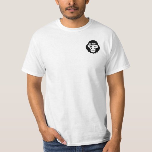 Sturn Looking Gorrila Emoji Logo  T-shirt (Voorkant)