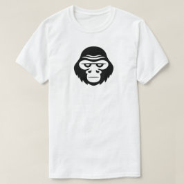 Sturn Looking Gorrila Emoji Logo  T-shirt