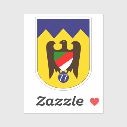 Sturzkampfgeschwader 77 (StG 77) Emblem Square Sti Sticker (Vel)
