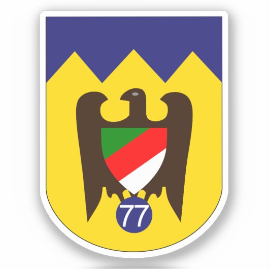 Sturzkampfgeschwader 77 (StG 77) Emblem Square Sti Sticker (Voorkant)