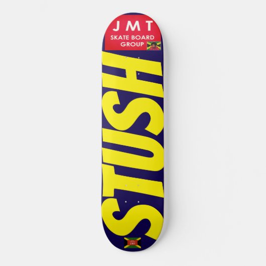 STUSH. JMT 8 1/4" Skateboarddek Persoonlijk Skateboard (Voorkant)