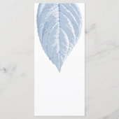 Stustblauw blad Weddenschap Menu (Achterkant)