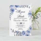 Stustblauw Eucalyptus Succulent Vrijgezellenfeest Kaart (Staand voorkant)