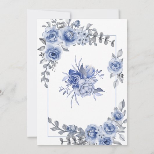 Stustblauw Eucalyptus Succulent Vrijgezellenfeest  Kaart (Achterkant)