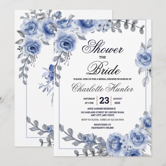 Stustblauw Eucalyptus Succulent Vrijgezellenfeest  Kaart (Voorkant / Achterkant)