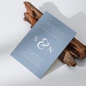 Stustblauwe elegante nautische typografische bruil kaart