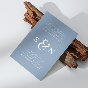 Stustblauwe elegante nautische typografische bruil kaart