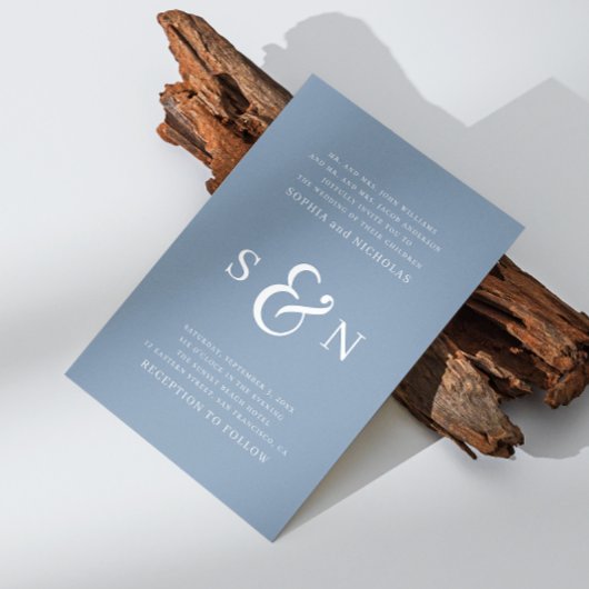 Stustblauwe elegante nautische typografische bruil kaart