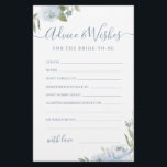 Stustblauwe trouwerij-bruinbruinbruinkooladviserin<br><div class="desc">Deze adviezen en wenskaarten zijn zoete keepsakes voor de bruid en het stel,  zijn uitgerust met romantische waterverf floral in stoffige blauw en sage green,  en stijlvol modern script,  eenvoudig en elegant,  geweldige activiteit voor modern boho vrijgezellenfeest,  botanische tuinbruiloft. Bekijk alle vrijgezellenfeest games in collectie.</div>