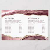 Stustmakende roos met tweeledige brochure (Achterkant)