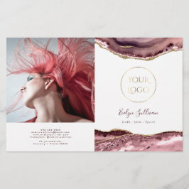 Stustmakende roos met tweeledige brochure