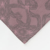 Stustpatroon van roos fleece deken (Hoek)