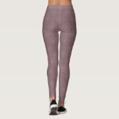 Stustpatroon van roos leggings (Achterkant)