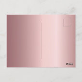 Stustroze goudbruine doucheuitnodiging briefkaart (Achterkant)