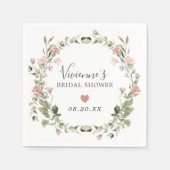 Stustroze Vrijgezellenfeest Eucalyptus Servet (Voorkant)