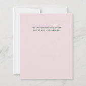 Stusty Blue Blush Pink Floral Wedal Budget (Achterkant)