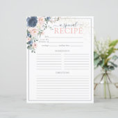 Stusty Blue Blush Pink Vrijgezellenfeest Recippage (Staand voorkant)