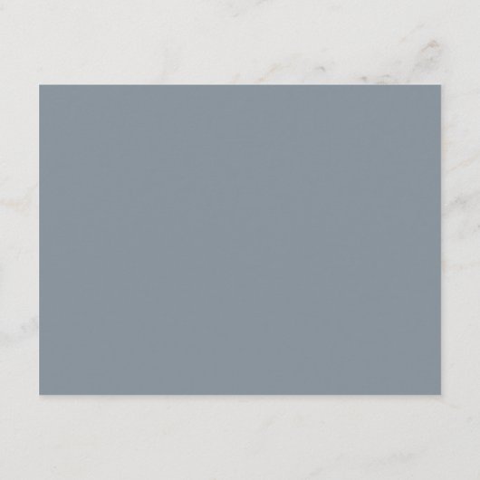 Stusty Blue & Cream Beige Modern Minimalist Wedden Informatiekaartje (Achterkant)