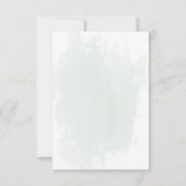 Stusty Blue Eucalyptus Bridal Shower Invitations Kaart (Achterkant)
