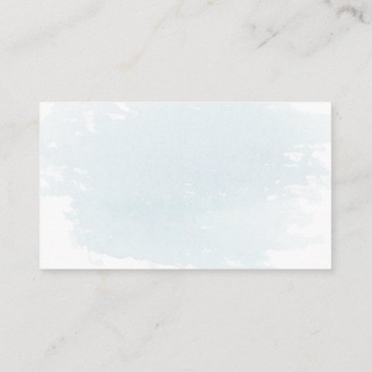 Stusty Blue Eucalyptus Weduwkaart Informatiekaartje (Achterkant)