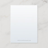 Stusty Blue Floral Circle Woning van juwelen Visitekaartje (Achterkant)