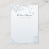 Stusty Blue Floral Circle Woning van juwelen Visitekaartje (Voorkant)
