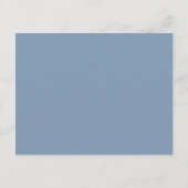 Stusty Blue Floral Wedding Directions Informatiekaartje (Achterkant)