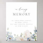 Stusty Blue Garden Florin Memory Poster (Voorkant)