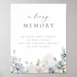 Stusty Blue Garden Florin Memory Poster