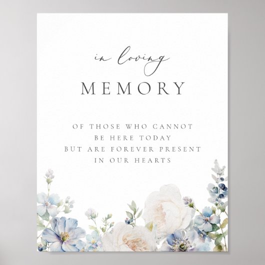 Stusty Blue Garden Florin Memory Poster (Voorkant)