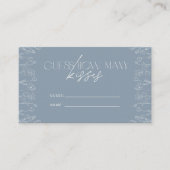 Stusty Blue Modern Minimalist raad eens hoeveel ki Informatiekaartje (Voorkant)