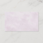 Stusty Blue Paars Lila Blooms Weddenschap Registry Informatiekaartje (Achterkant)