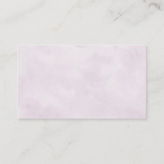 Stusty Blue Paars Lila Blooms Weddenschap Registry Informatiekaartje (Achterkant)