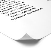 Stusty Blue Rozen 5 Table Wedding Seating Chart Poster (Hoek)