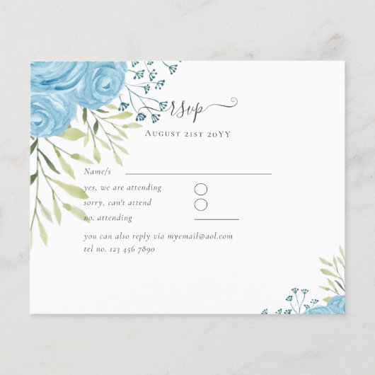 Stusty Blue Rozen Weddenschap Budget (Voorkant)