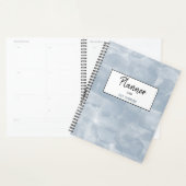 Stusty Blue Waterverf Bruske Strokes Planner (Display)