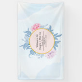 Stusty Blue Waterverf Succulent Family Reunion Spandoek (Verticaal)