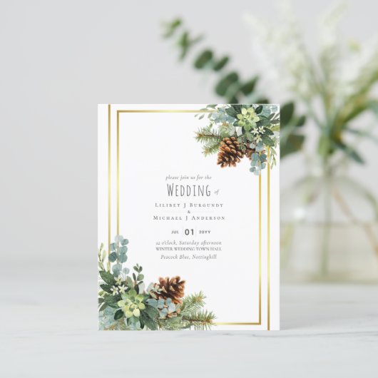 Stusty Blue Wedding Eucalyptus Greenery Budget (Staand voorkant)