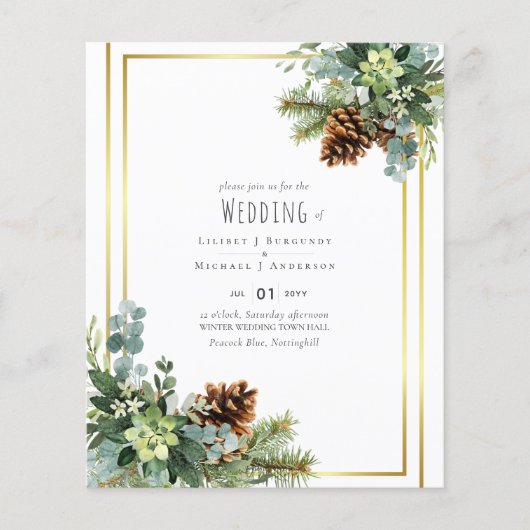 Stusty Blue Wedding Eucalyptus Greenery Budget (Voorkant)