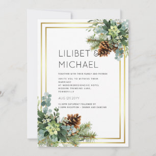 Stusty Blue Wedding Eucalyptus Greenery Budget Kaart