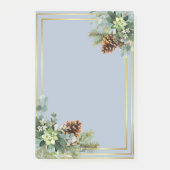 Stusty Blue Wedding Eucalyptus Greenery Budget Post-it® Notes (Voorkant)