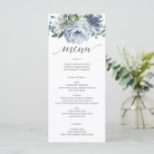 Stusty Blue Wedding Menu (Stamblauw-weddenschap) (Staand voorkant)