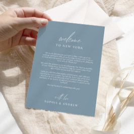 Stusty Blue Welkom reisweg Hartelijk dank Kaart