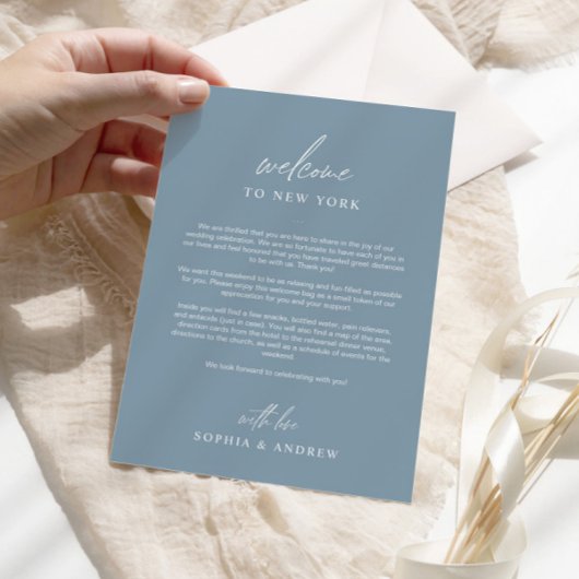 Stusty Blue Welkom reisweg Hartelijk dank Kaart