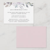 Stusty Garden Floral Wedding Accommodations Informatiekaartje (Voorkant / Achterkant)